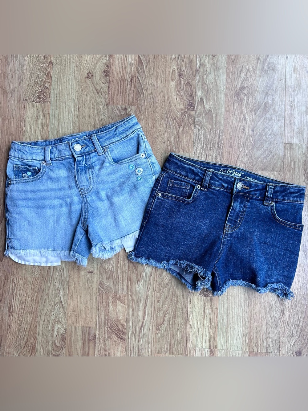 Cat & Jack Denim Shorts Medium 8